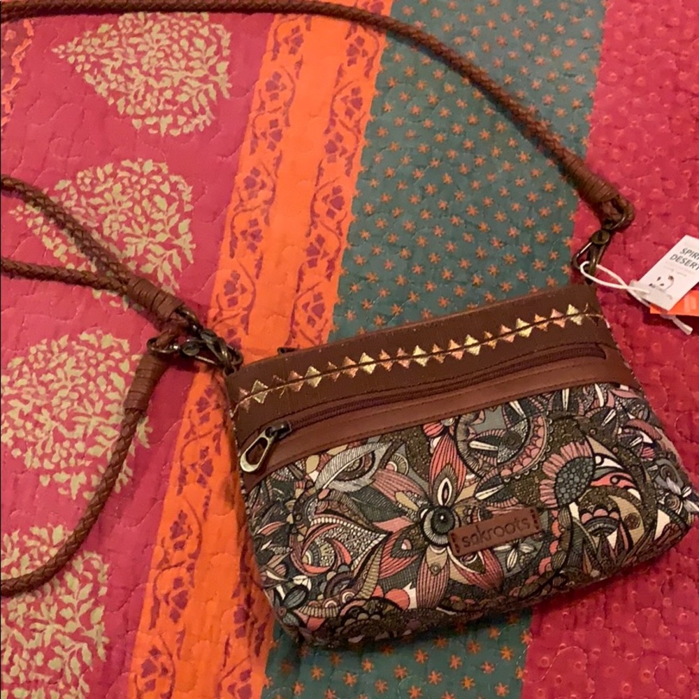 Sakroots crossbody bag.